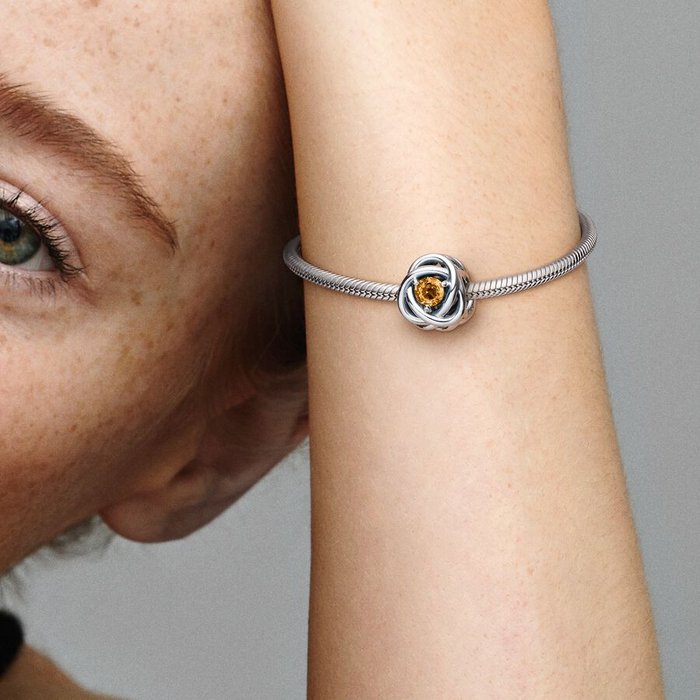 Charm Eternal Circle Honey November
