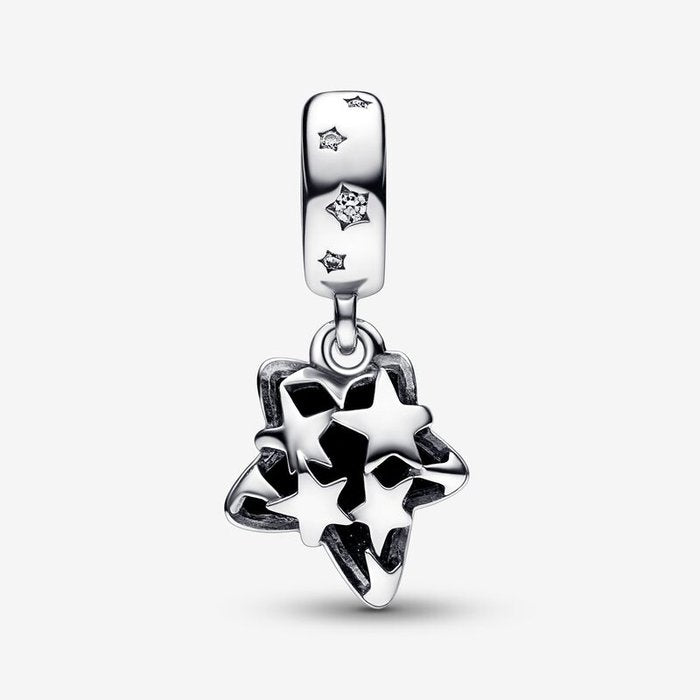 Charm Pendente Stella Blu Vetro di Murano
