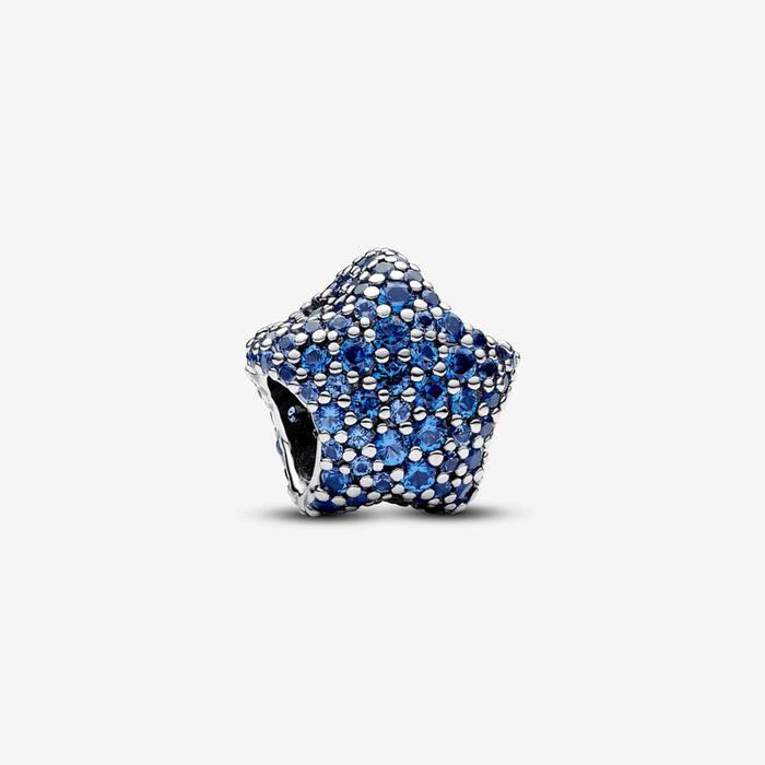 Charm étoile pavée bleue