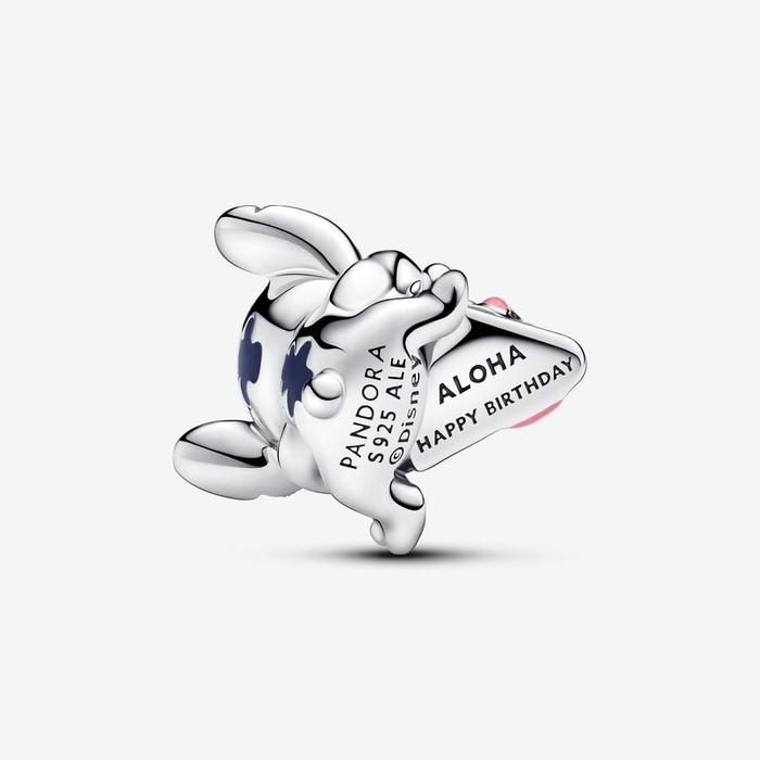 Charm Disney, Lilo & Stitch, Stitch con Torta di Compleanno