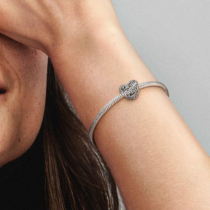 Charm Openwork Cuore della Famiglia