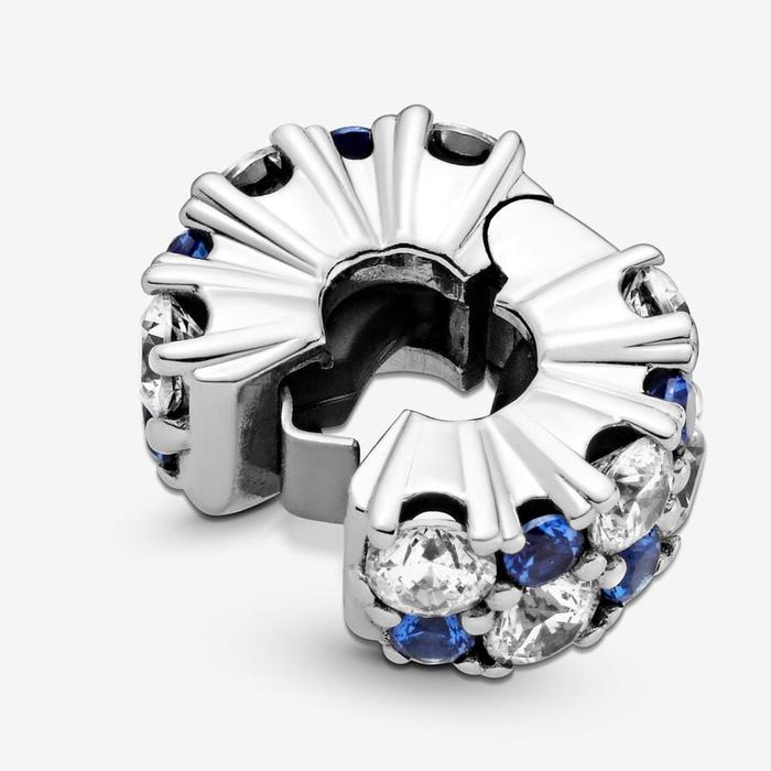 Charm Clip Pietre Blu