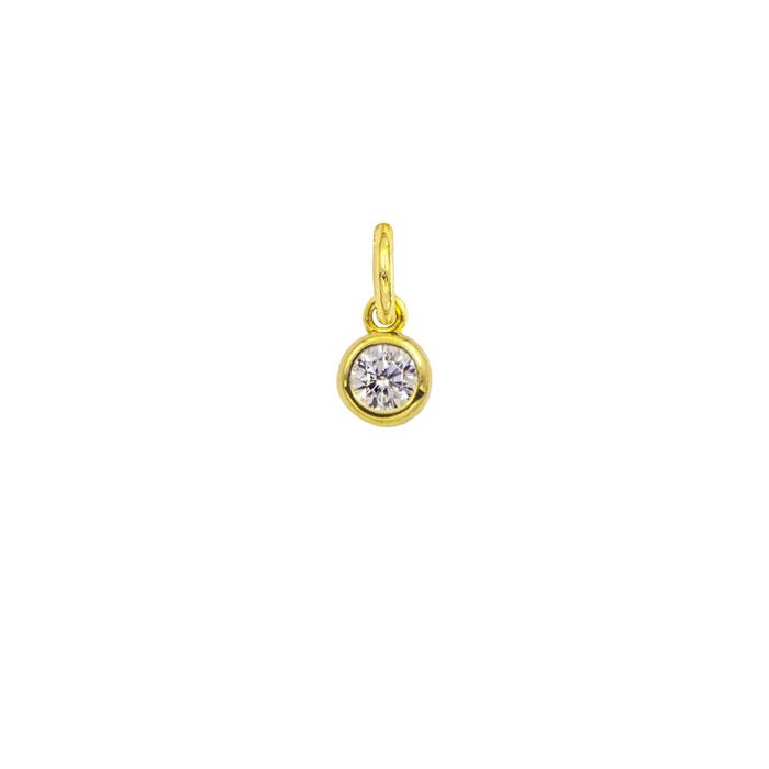Charm Luce in Oro e Zirconi