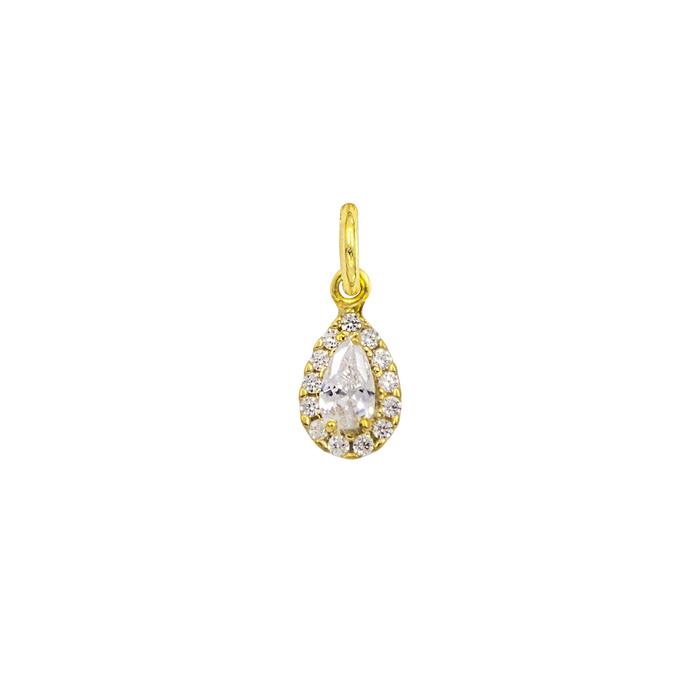 Charm Luce in Oro e Zirconi