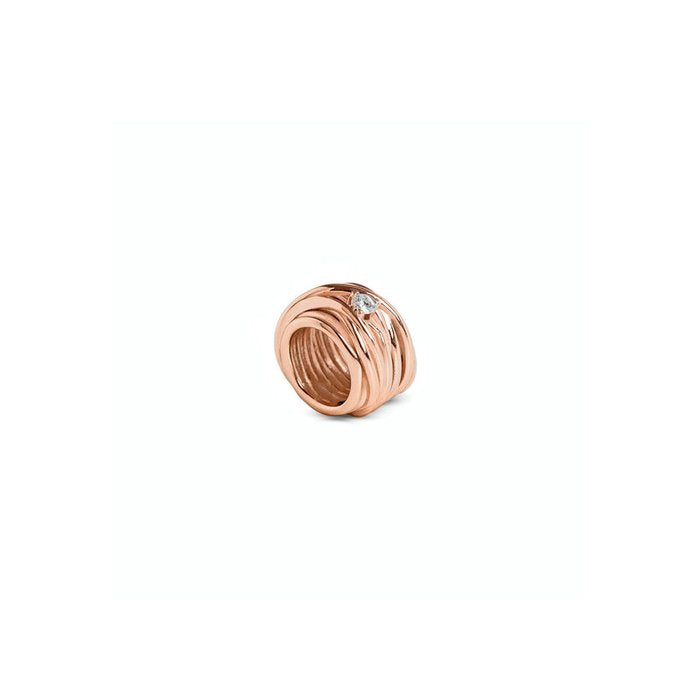 Filodellavita Mini 13 brins en or rose jaune 9 carats et diamant blanc
