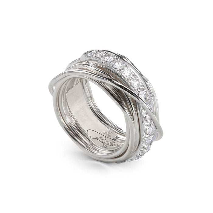 Filodellavita Precious 13 brins en argent 925 et diamants blancs