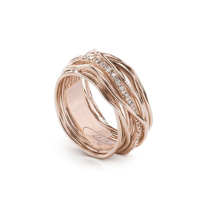 Filodellavita Classic 13 threads in Pink and 16 White Diamonds