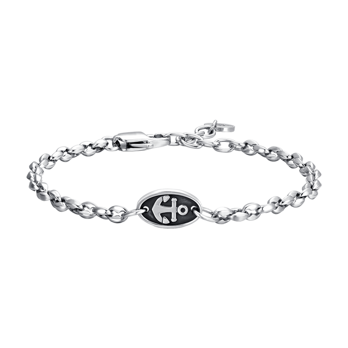 BRACELET HOMME EN ACIER AVEC ANCRE