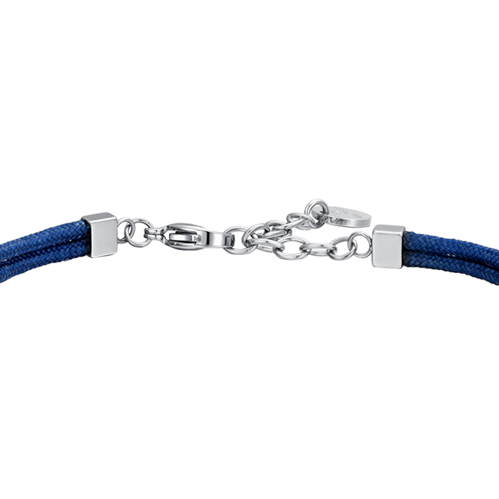 BRACCIALE UOMO IN CORDA BLU E ANCORA
