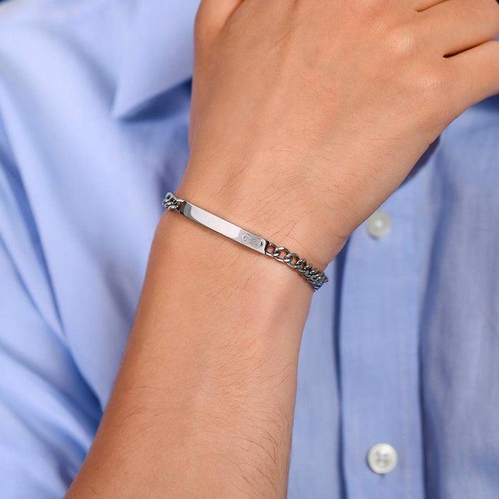 BRACELET HOMME EN ACIER AVEC INFINI