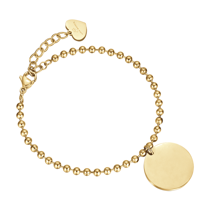 CUSTOMIZED WOMEN'S BRACELET IN STEEL WITH PLATE