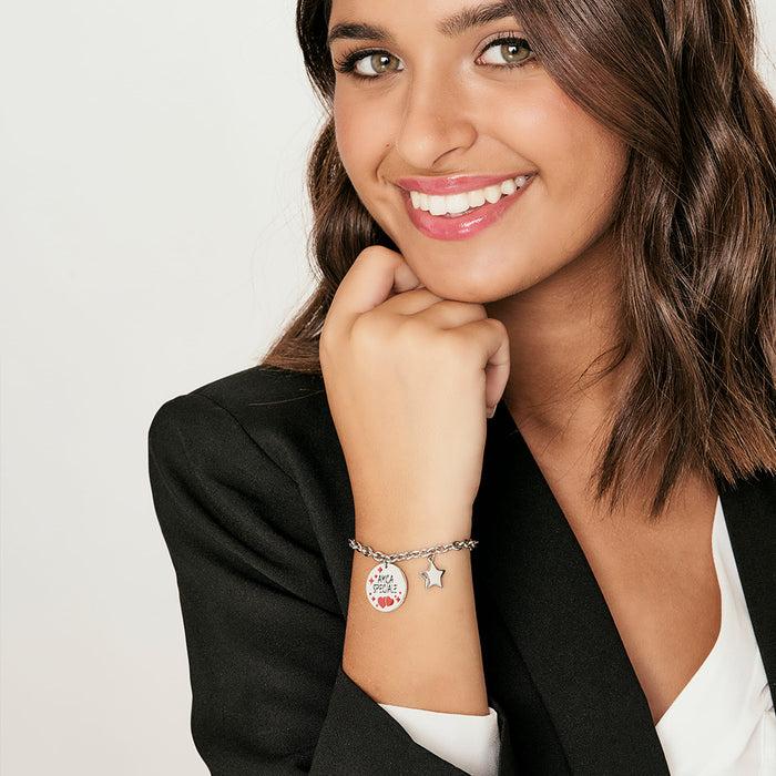 BRACELET FEMME EN ACIER SPÉCIAL AMI
