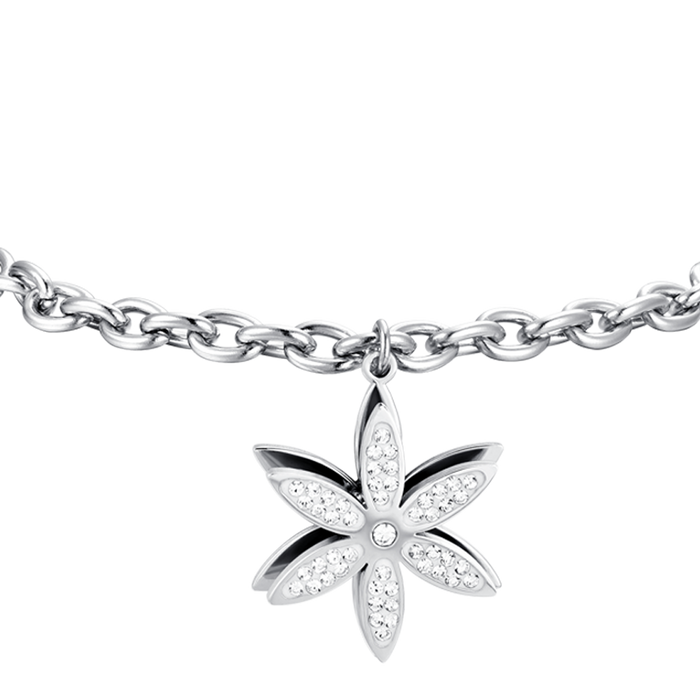 BRACELET FEMME EN ACIER FLEUR DE VIE TOURNANT