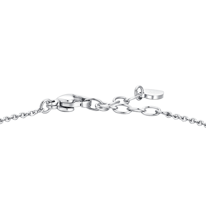 BRACCIALE DONNA IN ACCIAIO CON ZIRCONI BLU E BIANCHI