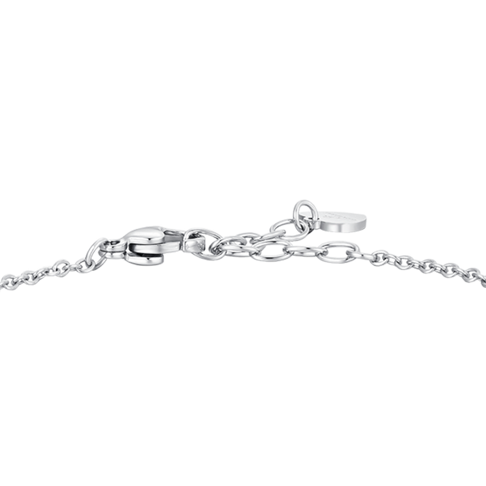 BRACCIALE DONNA IN ACCIAIO CON ZIRCONI ROSA