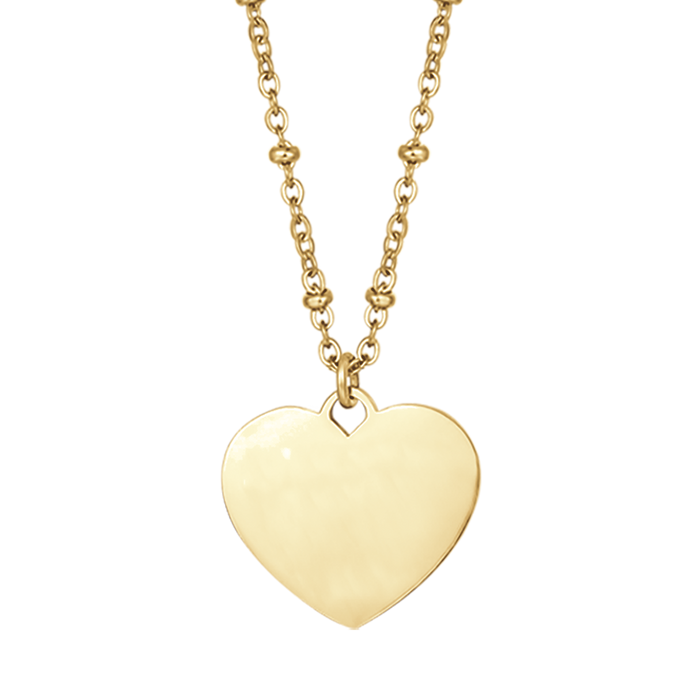PERSONALIZED WOMEN'S NECKLACE IN STEEL WITH HEART