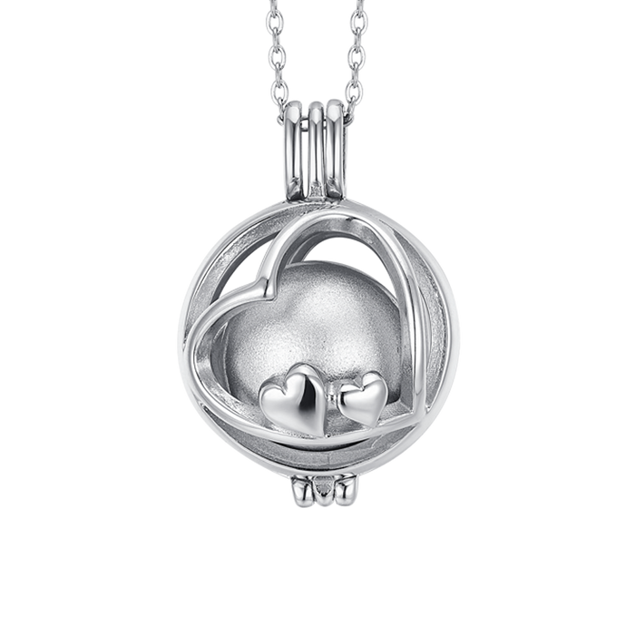 COLLIER APPELANT D'ANGES POUR FEMME AVEC COEURS