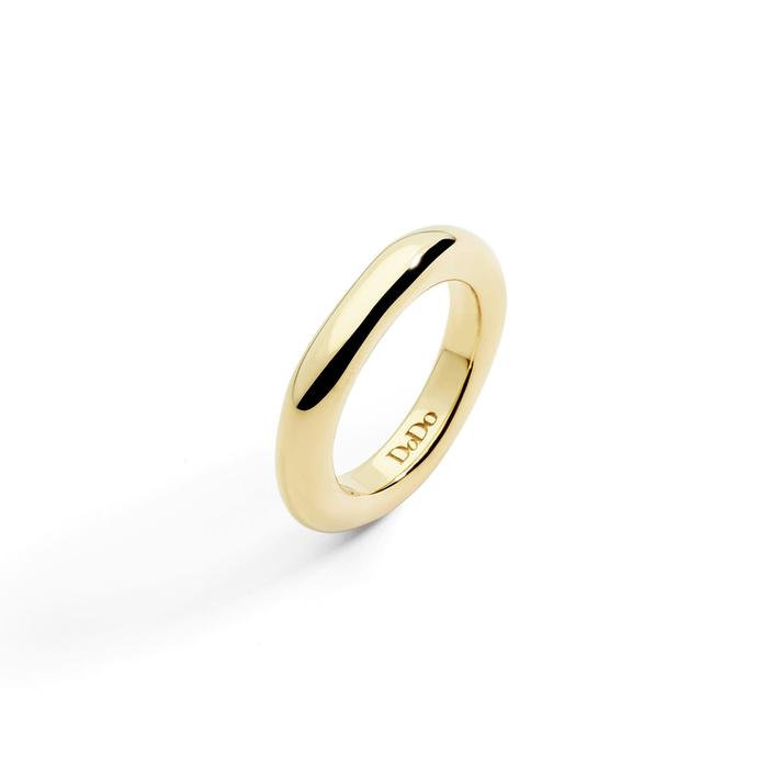ANELLO PEPITA ORO GIALLO