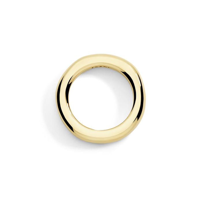 ANELLO PEPITA ORO GIALLO