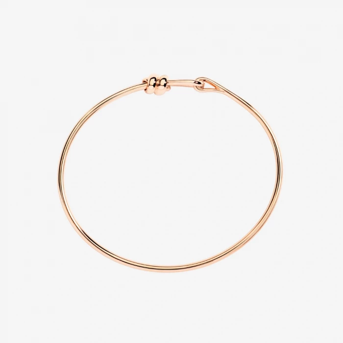 ROSE GOLD KNOT BANGLE BRACELET
