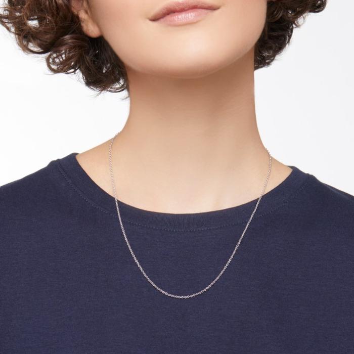 COLLANA ESSENTIALS IN ORO BIANCO RODIATO 18K
