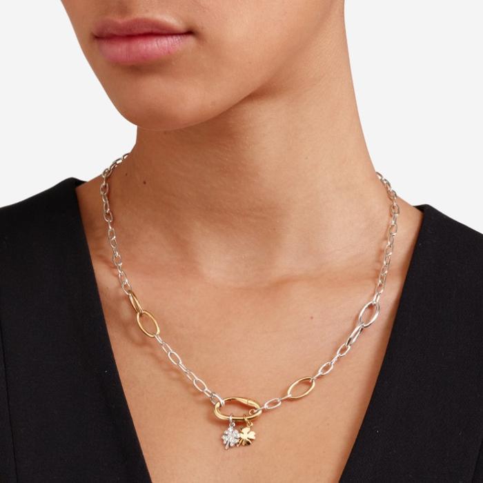 COLLIER ESSENTIEL ARGENT ET OR