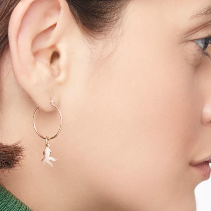 BOUCLES D'OREILLES CRÉOLES EN OR ROSE ESSENTIALS