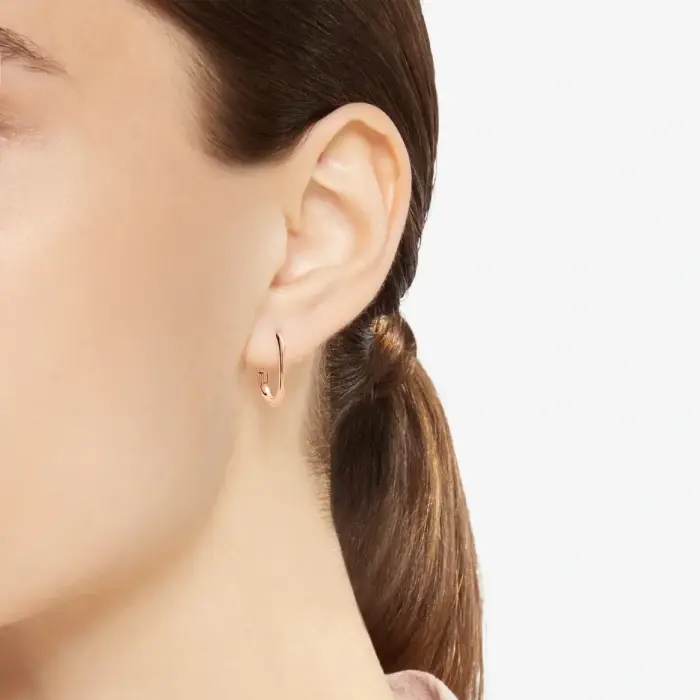 ORECCHINI HOOP ESSENTIALS ORO ROSA