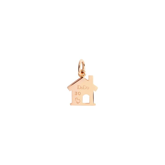 ROSE GOLD & WHITE DIAMOND HOUSE PENDANT