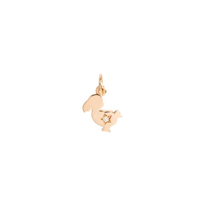 PENDENTIF DODO JUNIOR OR ROSE ET DIAMANT