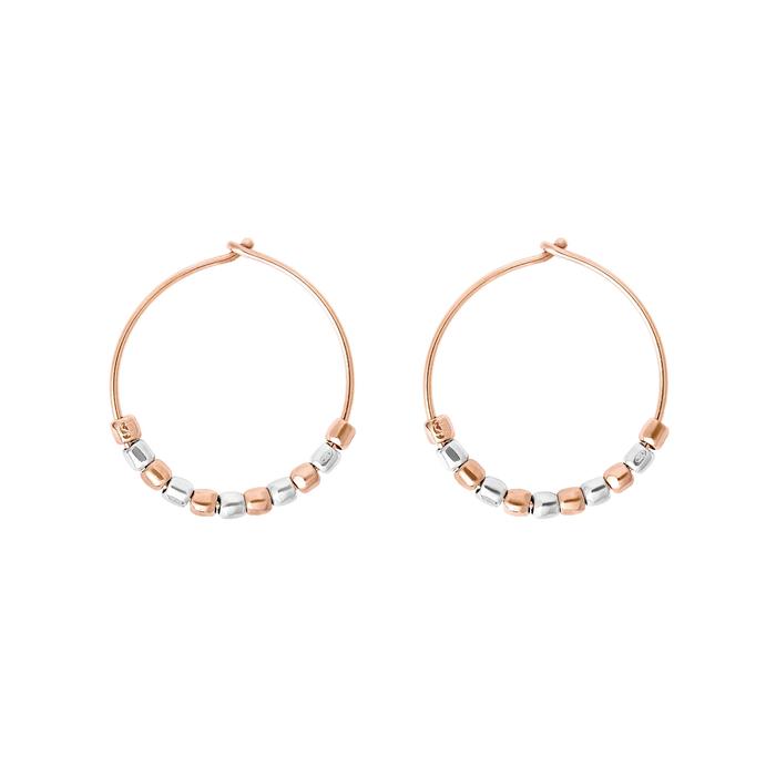 Mini grain hoop earrings