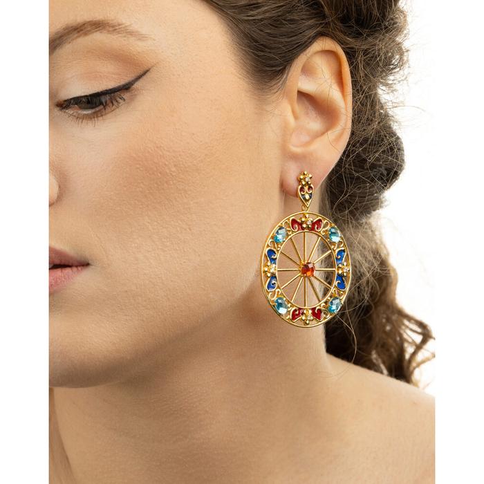 Boucles d'oreilles roue d'anniversaire