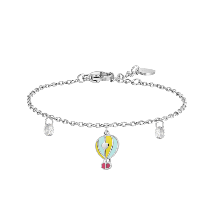 GIRL'S STEEL BRACELET WITH HOT AIR BALLOON