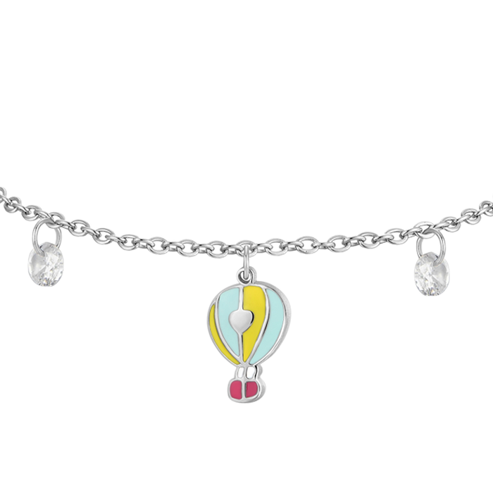 GIRL'S STEEL BRACELET WITH HOT AIR BALLOON