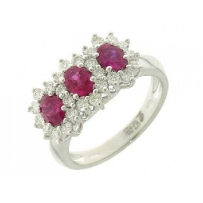 BAGUE RUBIS ET BROWNIE