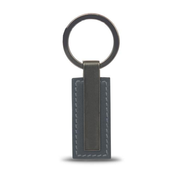 Porte-clés en métal anthracite