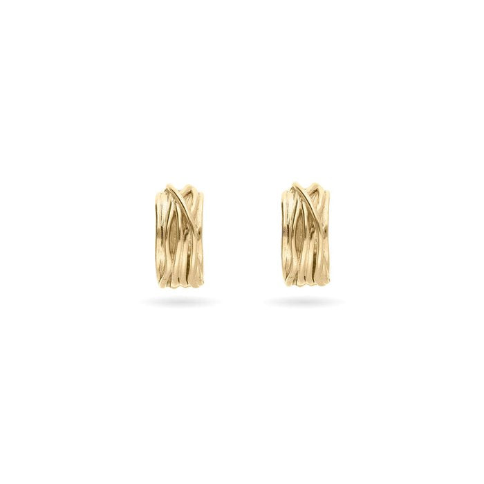 Boucles d'oreilles Filodellavita Mini en or blanc rose jaune 9 carats