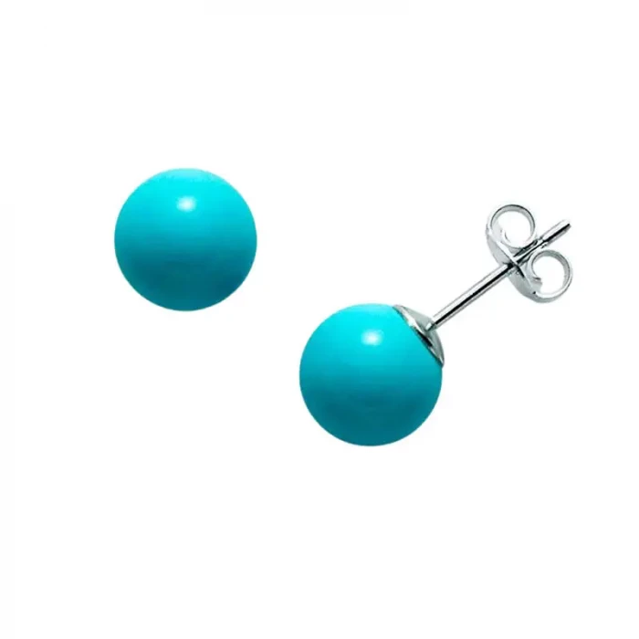 Turquoise paste earrings