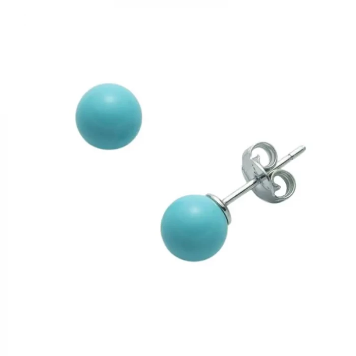 Turquoise paste earrings