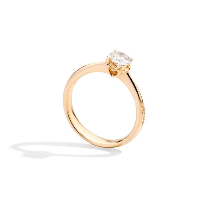 Anello anniversary solitario br 0.34