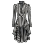 Manteau Léger Femme Steampunk — Rayé à encolure - Vignette | Steampunk Store