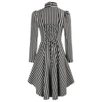 Manteau Léger Femme Steampunk — Rayé à encolure - Vignette | Steampunk Store