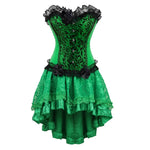 Corset Vert - Vignette | Steampunk Store