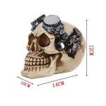 Steampunk Skull Resin Decor – Retro-Futuristic Home Decoration - Vignette | Steampunk Store