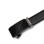 Men's Gothic Automatic Leather Belt - Dark Steampunk Style - Vignette | Steampunk Store
