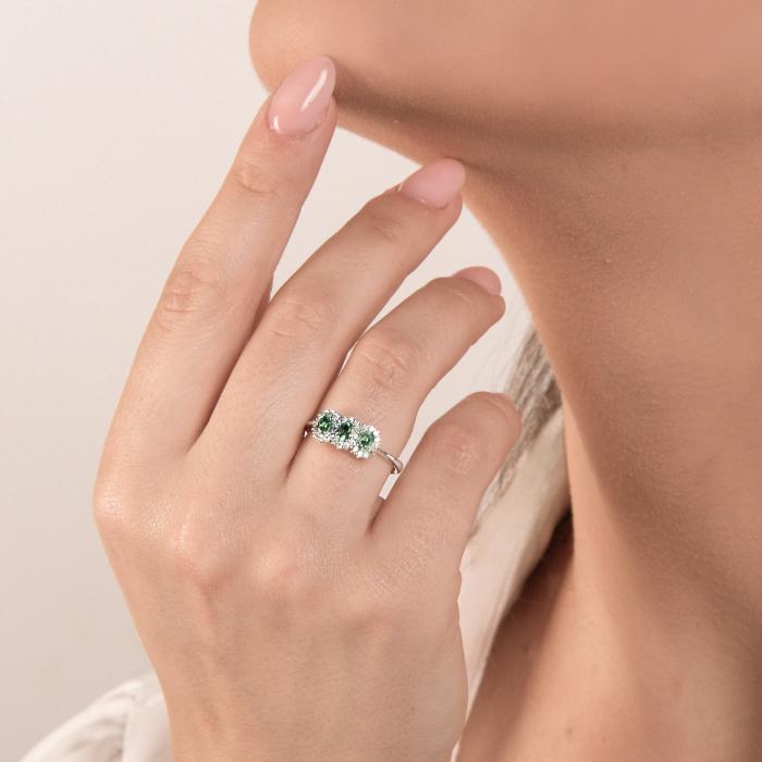ANELLO SMERALDI E BR