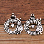 Steampunk Wonderland Klok Bedels DIY - Witte Konijn Horloge Elementen - Vignette | Steampunk Store