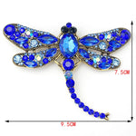 Broche Libellule Femme — Cristal Clear - Vignette | Steampunk Store