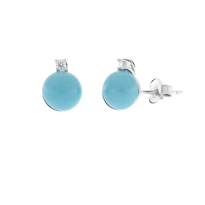 Orecchini in Argento 925 pasta di turchese