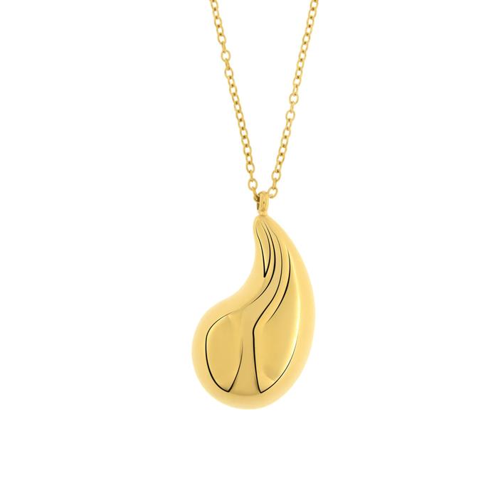Steel Necklace with Drop